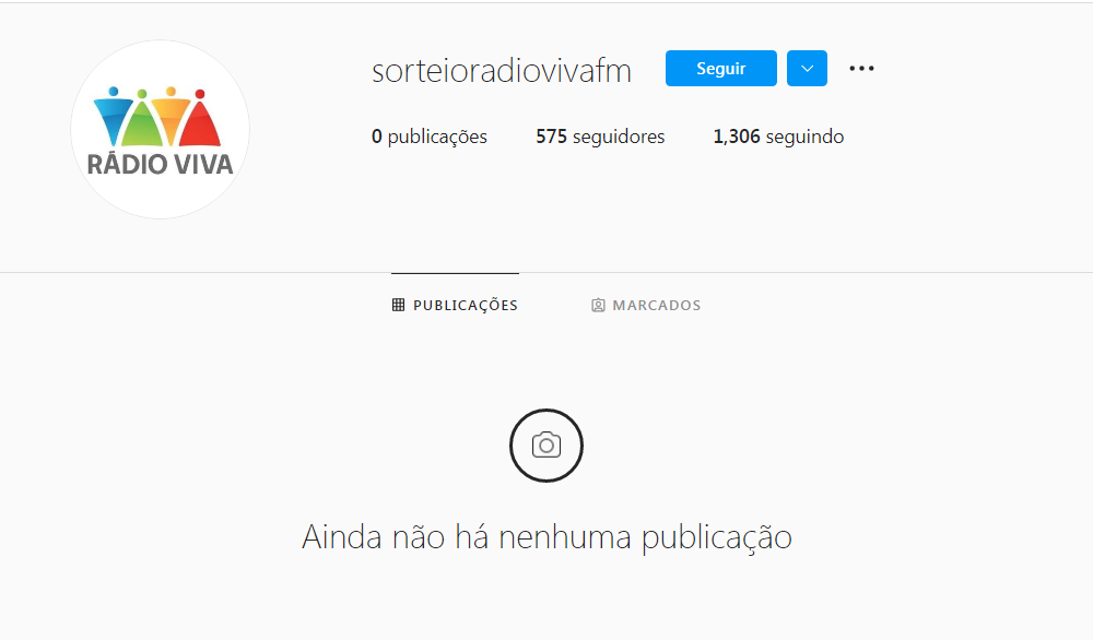 Perfil falso utiliza nome da Rádio Viva para coletar dados no Instagram